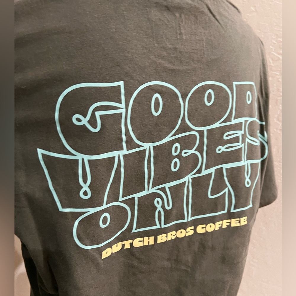NWT Olive Green Dutch Bros Shirt - Picture 5 of 7